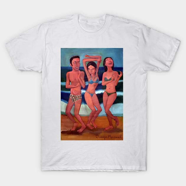 Dancing on the beach 4 T-Shirt by diegomanuel